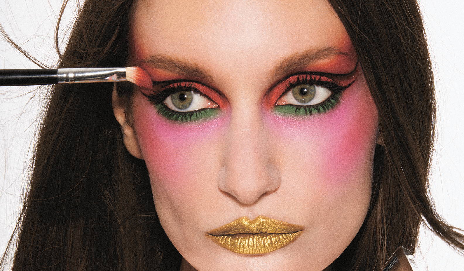 Anete Salinieka Colorful Goth Makeup