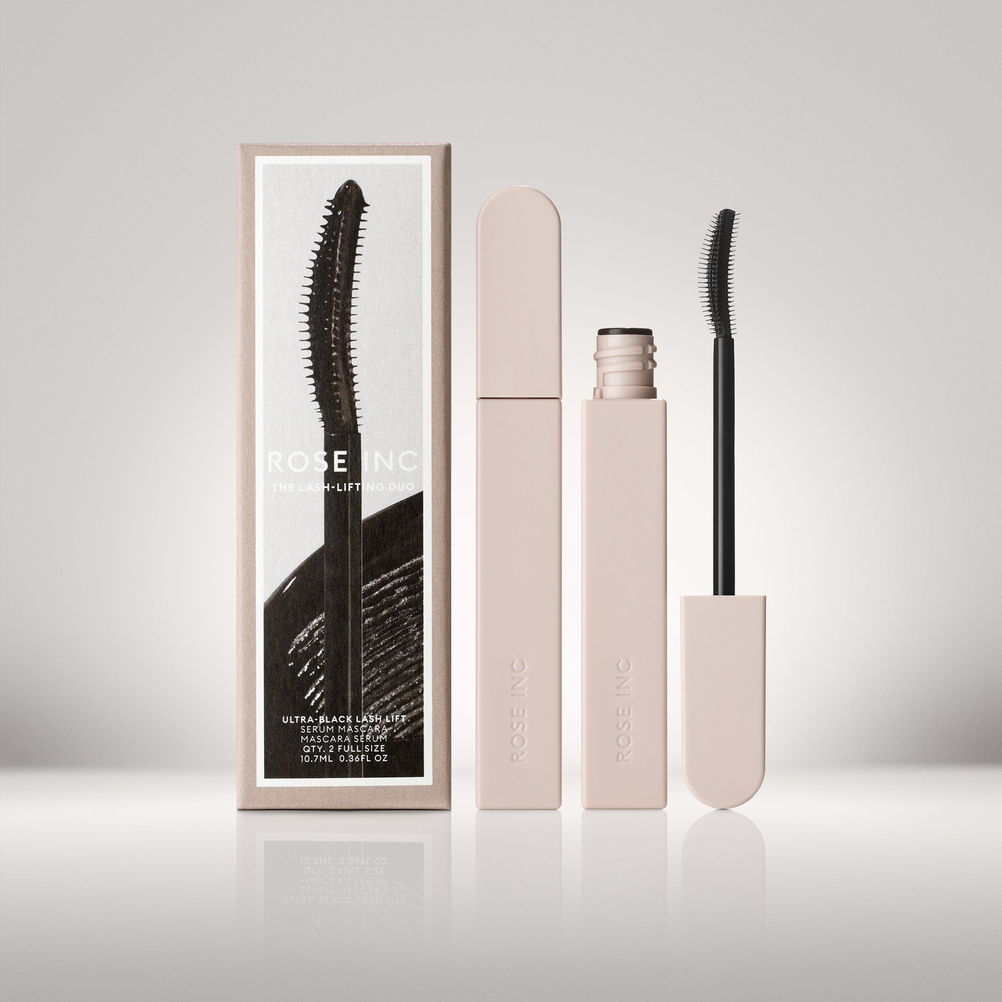 Two Ultra-Black Lash Lift Serum Mascara. 
