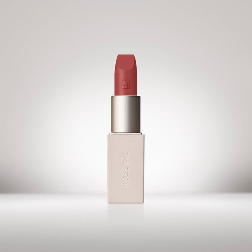 Image of an opened Satin Lip Color Rich Refillable Lipstick in shade Persuasive